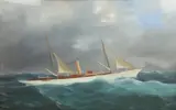 S.Y. Erin by Antonio de Simone the Elder, 1900, Watercolour, sold Jul 2015