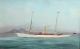S.Y. Erin by Antonio de Simone the Elder, Watercolour, sold Jul 2015