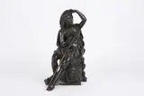 FrenchA bronze sculpture of a traveller seated on a by Jacques-Antoine-Théodore Coinchon, bronze, offered Jul 2015