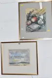 Still life, knowle hills by Ronald Pope, 1947, watercolour on paper, sold Apr 2025