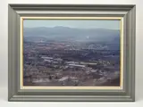 View of the black country with clent hills by Robert Perry, 2000, oil on board, sold Apr 2025