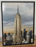 Empire state building ii by Nick Holdsworth, mixed media on paper, sold Apr 2025
