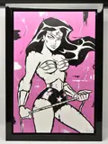 Wonder woman by Sarah Holmes, oil on canvas, sold Mar 2025