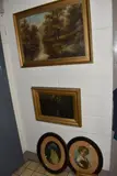comprising an early 20th century river landscape signed H. James by Pictures And Sundry Items Etc, oil on canvas, sold Mar 2025