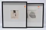 Straw on the left, gold on the right by David Hockney, etching, sold Mar 2025