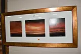 Sunset landscape by David Renshaw, oil on board, sold Mar 2025
