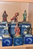 comprising Ridcully DW61, Rincewind Running DW86 (missing by Six Boxed Clarecraft Discworld Sculptures, sculpture, sold Mar 2025