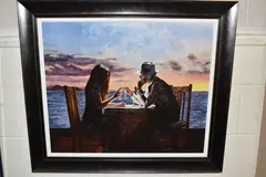 Every day and every night by Richard Blunt, print on board, sold Mar 2025