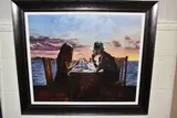 Every day and every night by Richard Blunt, print on board, sold Mar 2025
