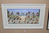 Meadow flowers iv by Mary Shaw, oil on board, sold Mar 2025