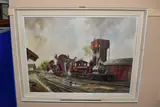 Leek and manifold valley light railway by David Weston, 1973, oil on canvas, sold Mar 2025