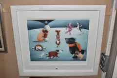 Dancing on ice by Doug Hyde, print, sold Mar 2025