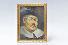 A head and shoulders portrait of a cavalier by David W. Haddon, oil on canvas, offered Mar 2025