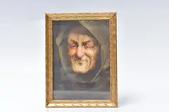 A head and shoulders portrait of a monk by David W. Haddon, 1890, oil on canvas, offered Mar 2025