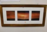 Sunset landscape by David Renshaw, oil on board, offered Mar 2025