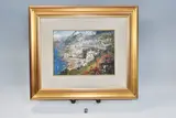 Positano by Vincenzo Aprile, oil on board, sold Mar 2025