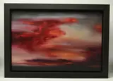 Red sky at night - winter light' by Graham Milton, oil on canvas, sold Feb 2025