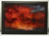 A COLOURFUL SUNSET, initialled bottom right, oil on canvas, by Graham Milton, oil on canvas, sold Feb 2025