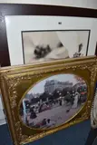 comprising Christa Kieffa print 'Parisian Promenade' in a gilt frame, by Six Decorative Prints, print, sold Feb 2025