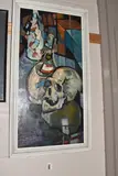 A still life study by James Priddey, oil on board, sold Feb 2025