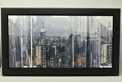 New york at dusk iii by Kris Hardy, mixed media on canvas, offered Feb 2025