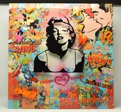 Marilyn by Uri Dushy, mixed media, sold Feb 2025