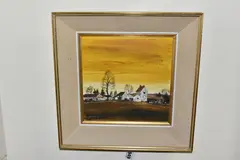 Near hereford by Michael D Barnfather, oil on board, sold Feb 2025