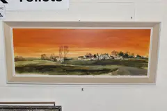 Near hereford by Michael D Barnfather, oil on board, sold Feb 2025