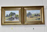 Devon harvest by Alan King Of Malvern, oil on canvas board, sold Jan 2025