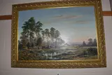 A nostalgic scene with heavy horses by Don Vaughan, oil on canvas, sold Jan 2025