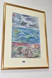 Depicting a female nude in repose by Helen Steinthal, mixed media on paper, offered Jan 2025