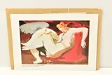 After leda and the swan by Peter Blake, print on card, offered Jan 2025