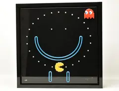 Game face by Doug Hyde, print on board, sold Jan 2025