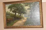The bluebell woods by Samuel Lawson Booth, 1911, oil, sold Jan 2025
