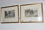 The first by Dorothy Travers-Pope, watercolor, offered Jan 2025