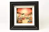 A harbour scene by Ken Hammond, oil on board, sold Dec 2024