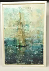 Life by Gill Storr, mixed media on canvas, sold Dec 2024