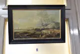A coastal landscape by John Wilson, oil on canvas, sold Dec 2024