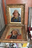 Portraits of a fisherman and his wife by David W. Haddon, oil, sold Dec 2024