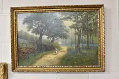 The bluebell woods by Samuel Lawson Booth, 1911, oil, offered Dec 2024