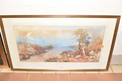 Autumn - lake katrine by James Burrell Smith, watercolour on paper, sold Dec 2024