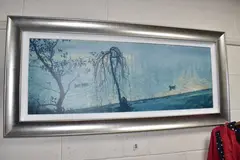 Mist on the thames by Rolf Harris, print, sold Dec 2024