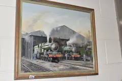 Untitled by G.P.M. Green, 1991, oil on canvas, sold Dec 2024