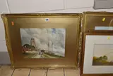 Dordrecht in the netherlands by Louis Van Staaten, watercolour on paper, sold Nov 2024