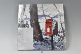 Snowy post box by Timmy Mallett, print, sold Nov 2024