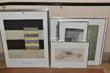 comprising three Ben Nicholson, three Sean Scully, two Julius by Nine Open Edition Abstract Prints, print, sold Nov 2024