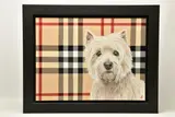 Burberry boy by Hayley Goodhead, oil on canvas, sold Nov 2024