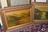 The first depicting a by Clarice Tipper, oil on canvas, sold Nov 2024