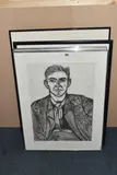 Comprising of charcoal portraits of Mireille Galinou who is by Peter Snow, 1993, charcoal, sold Nov 2024