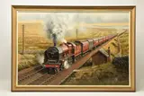 Sherwood forrester by Gerald Broom, 1974, oil on board, sold Nov 2024